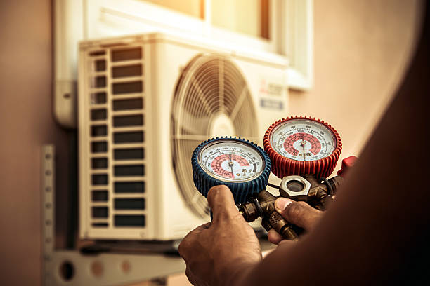 Professional Hvac technician working in Viola, IL